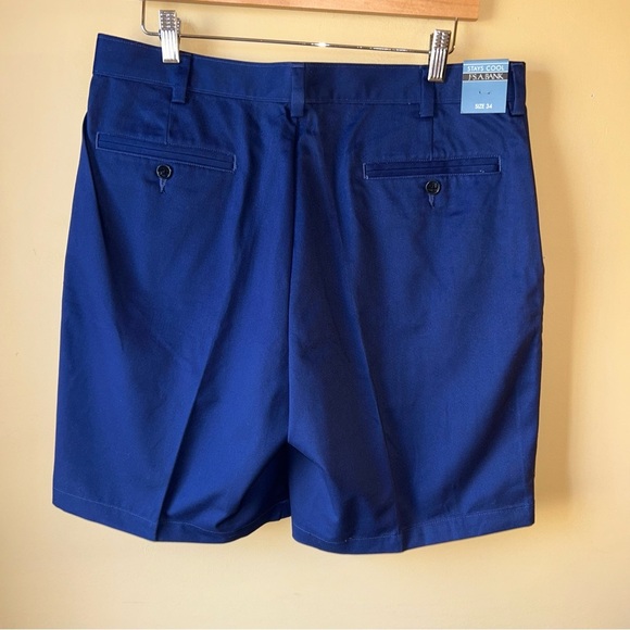 Jos. A. Bank Dark Navy Blue Chino Stay Cool Casual Shorts NWT Men’s Size 34 - Picture 4 of 7
